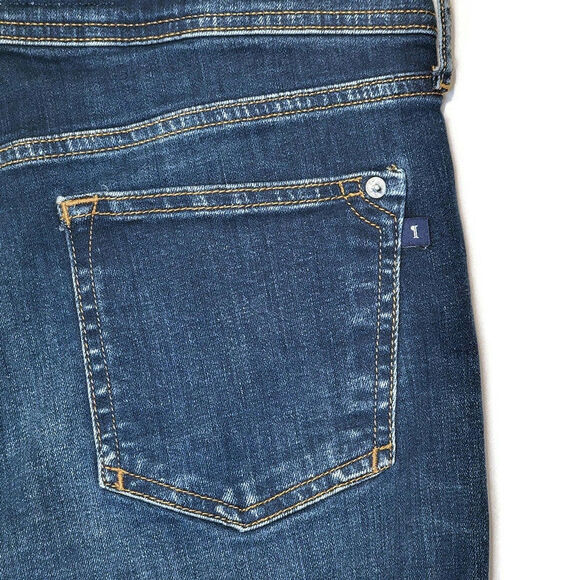 Pilcro Anthropologie Slim Boyfriend Denim Jean Mid Rise Straight Blue Size 27 - Picture 8 of 16